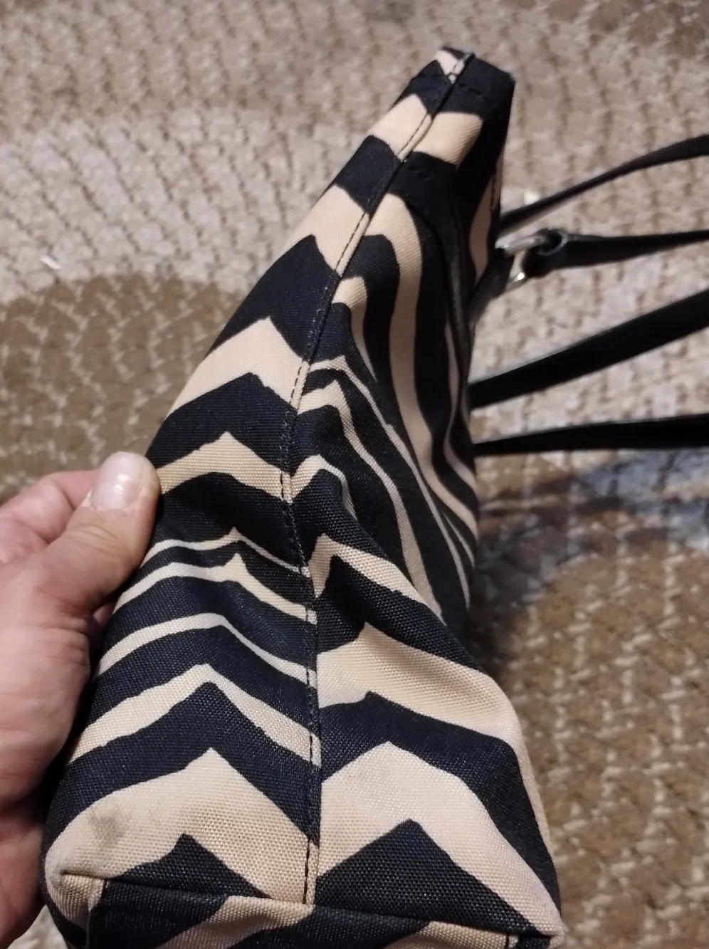 COACH Signature zebra print tote VINTAGE - Picture 4 of 9